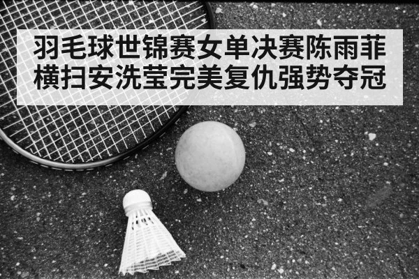 羽毛球世锦赛女单决赛陈雨菲横扫安洗莹完美复仇强势夺冠